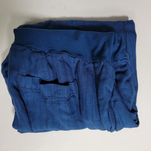 Hei Hei Eventide Linen Blend Cropped Pants Sz S Wide Band Resortwear Preppy - Picture 9 of 9